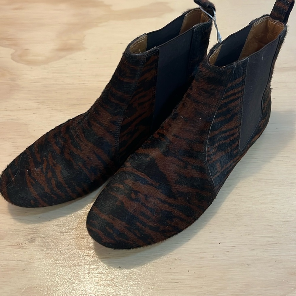 Isabel Marant animal print flat booties!!